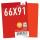 Протекторы для карт Games7Days (66 х 91 мм, MTG, 100 шт.) Red (PREMIUM)