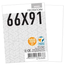Протектори для карт Games7Days (66 х 91 мм, MTG, 100 шт.) White (PREMIUM)