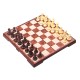 Магнітні шахи, шашки. Magnetic Folding Peach wood Chess and Checker 31x31