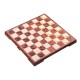 Магнітні шахи, шашки. Magnetic Folding Peach wood Chess and Checker 31x31