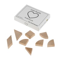 Дерев'яна головоломка Love Puzzle pocket puzzle | Міні ЗАМОРОЧКА