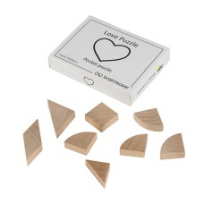 Дерев'яна головоломка Love Puzzle pocket puzzle | Міні ЗАМОРОЧКА