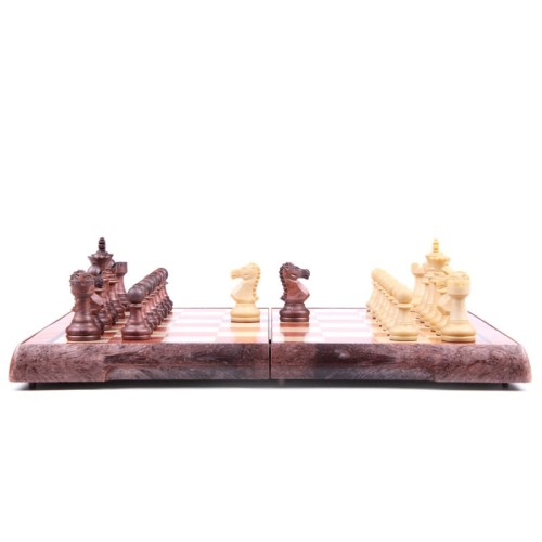 Магнітні шахи під дерево Chess magnetic wood-plastic 36x31 см