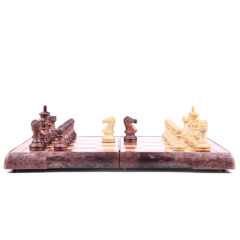 Магнітні шахи під дерево Chess magnetic wood-plastic 36x31 см