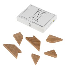 Дерев'яна головоломка Н - Puzzle pocket puzzle | Міні ЗАМОРОЧКА