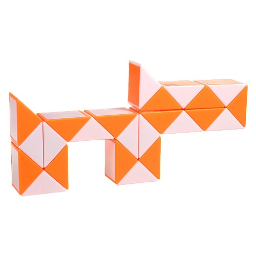 Головоломка Змійка біло-помаранчева в коробці