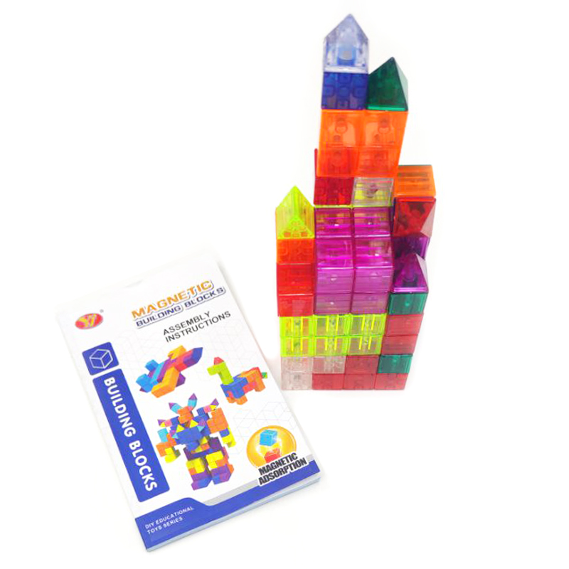 Головоломка YJ Magnetic Cube Blocks | Магнітні блоки із задачами 34 деталі