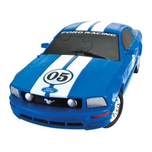 Головоломка Головоломка 3D пазл машина Ford Mustang блакитна 1:32