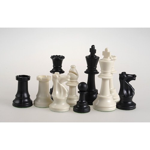 Шахи Шахові фігури Стаунтон 97 мм, пластик обтяжені