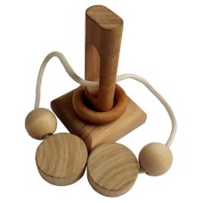 Дерев'яна головоломка XL Заморочка Вушко голки (8069)