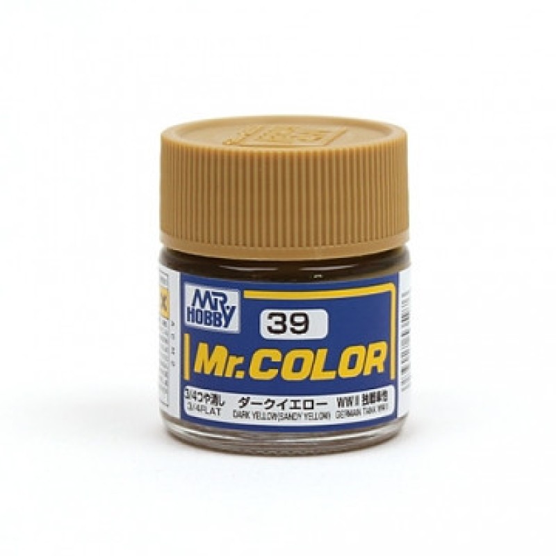 Фарба емалева "Mr. Color" темно-жовта, 10 мл