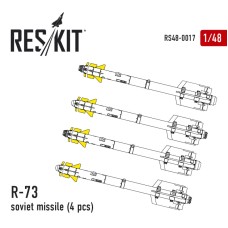 Смоляной набор: Управляемая ракета класса воздух-воздух R-73, 4 шт