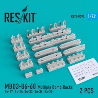 Многокомпонентные бомбодержатели MBD3-U6-68 для (Су-17, Су-24, Су-30, Су-34, Су-35) (2 шт)