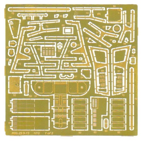 Фототравлення Фототравление: МИГ-29 9-13 для набора ICM