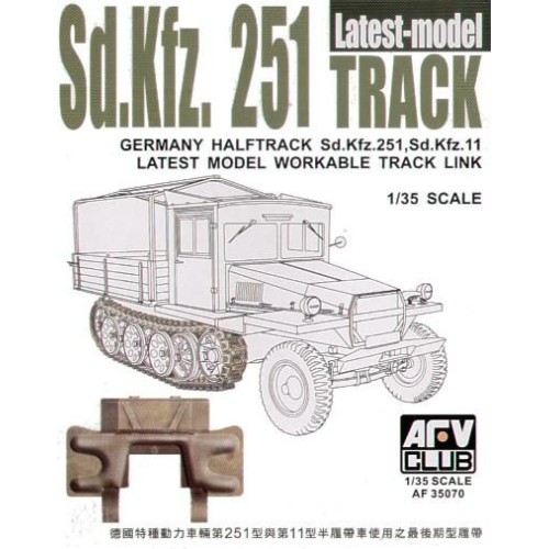 Наборы деталировки Sdkfz251 TRACK THE LATEST TYPE (WORKABLE)