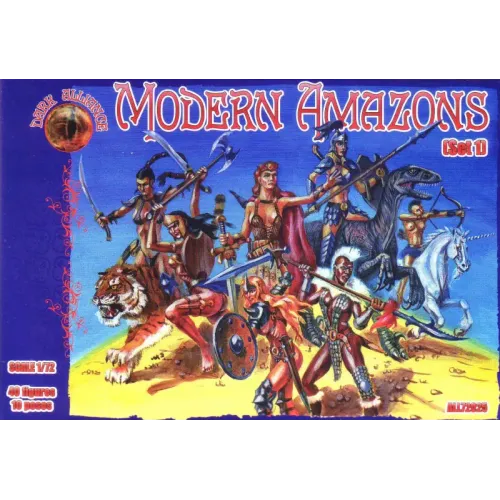 Фигуры и миниатюры Современные амазонки, набор 1 1:72