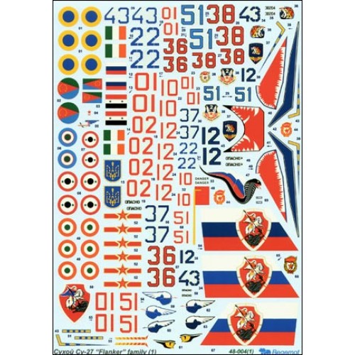 Декалі Su-27 decal (part 1)