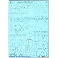 Декаль для самолета Миг-29 "Технические надписи"