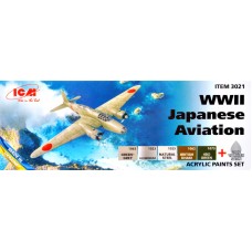 Набор красок для Японской авиации Второй мировой войны, 6 шт.