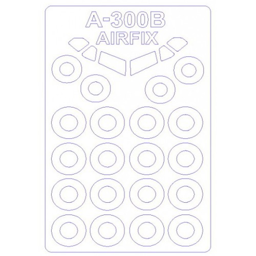 Декалі Маска для модели самолета Аirbus 300B (Airfix)