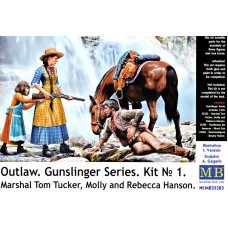 Вне закона. Серия Гангстеры. Набор № 1. "Маршал Том Такер, Молли и Ребекка Хансон"