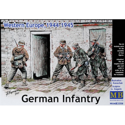 Фігури та мініатюри Немецкая пехота, Западная Европа, 1944-1945гг.