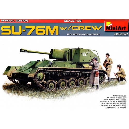 Бронетехніка та артилерія Самоходно-артиллерийская установка СУ-76М с экипажем