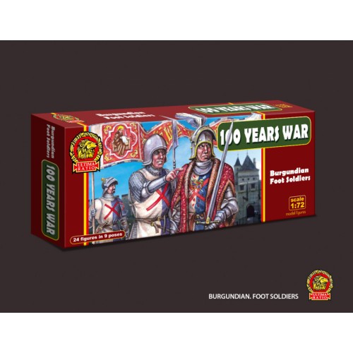 Фігури та мініатюри Бургундские пехотинцы, 100-летняя война