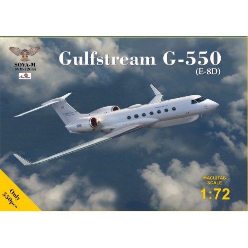 Збірна модель літака Літак бізнес-класу Gulfstream G-550 (E-8D) 1:72