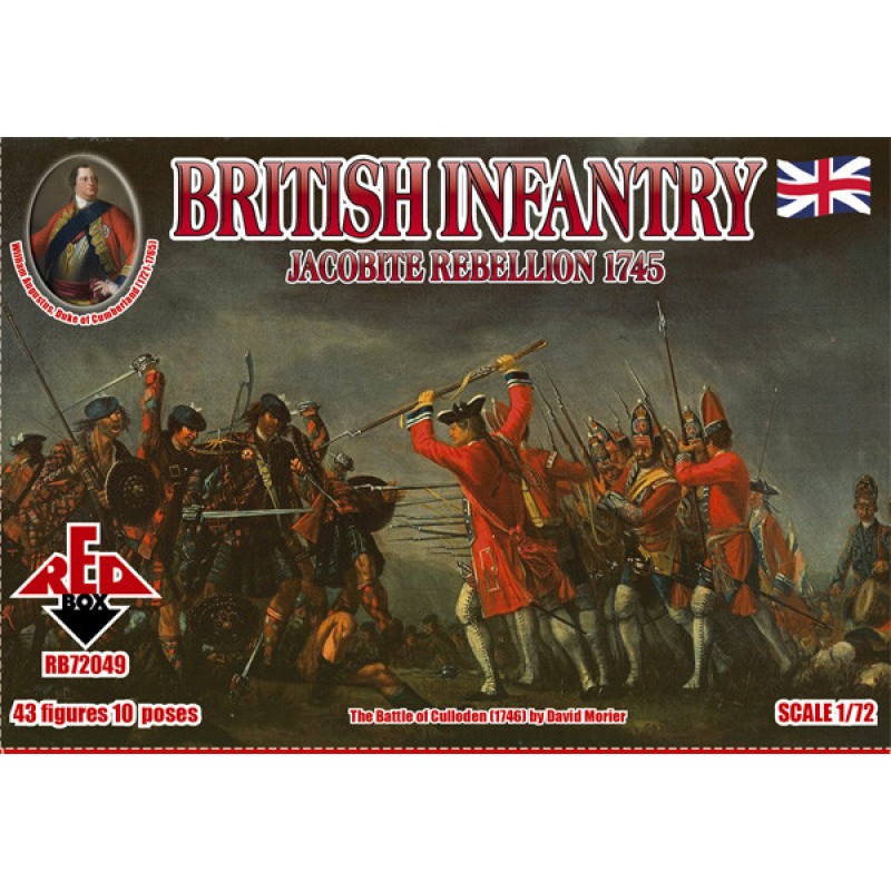 Британська піхота 1745 року. Повстання якобітів
