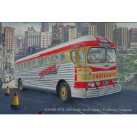 Пассажирский автобус GMC PD-3751 “Silverside Trailwagon” Trailways Company