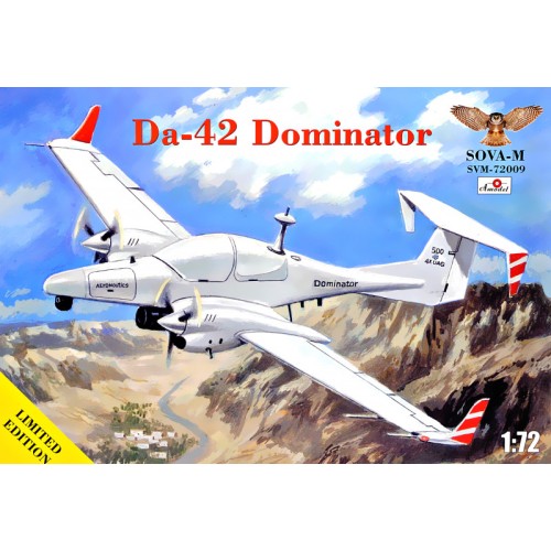 Збірна модель літака Багатоцільовий літак Da-42 Dominator 1:72
