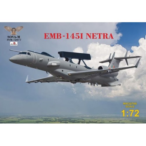 Збірна модель літака Літак ДРЛО Embraer EMB-1451 Netra 1:72