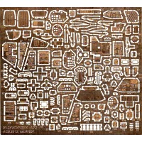 Набор фототравления для Ми-24, Ми-35М производителя Zvezda (интерьер кабины)