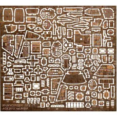 Набор фототравления для Ми-24, Ми-35М производителя Zvezda (интерьер кабины)