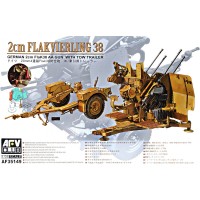 20 мм зенитное орудие "Flakvierling 38" с трейлером