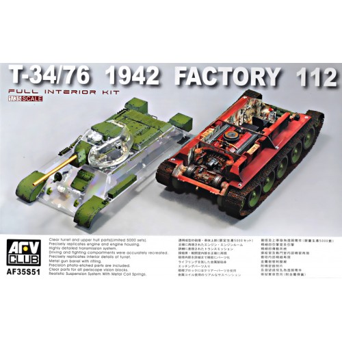Бронетехника и артиллерия T-34/76 1942 Factory 112 with transparent turret(LIMITED)