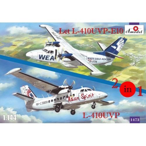 Літаки Самолеты Let L-410UVP-E10 и L-410UVP (2 модели в комплекте)