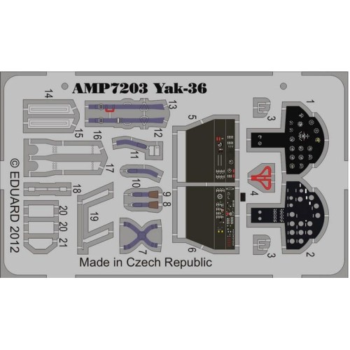 Фототравлення Фототравление на Як-36 (ART Model)
