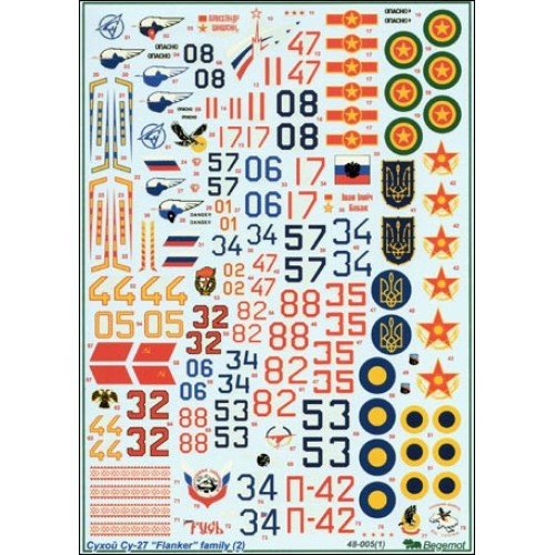 Декалі Su-27 decal (part 2)