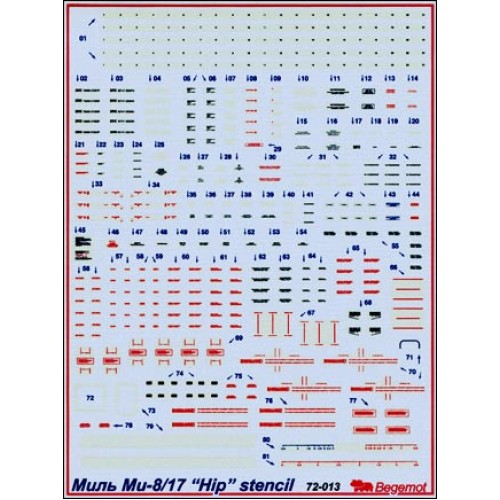 Декалі Mi-8/17 stencil