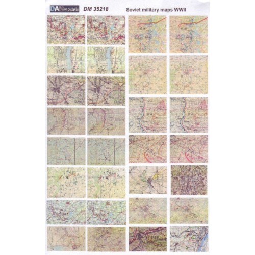 Наборы деталировки Топографические карты времен Второй Мировой войны