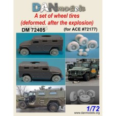 Комплект колесных шин, деформированных после взрыва для ACE72177