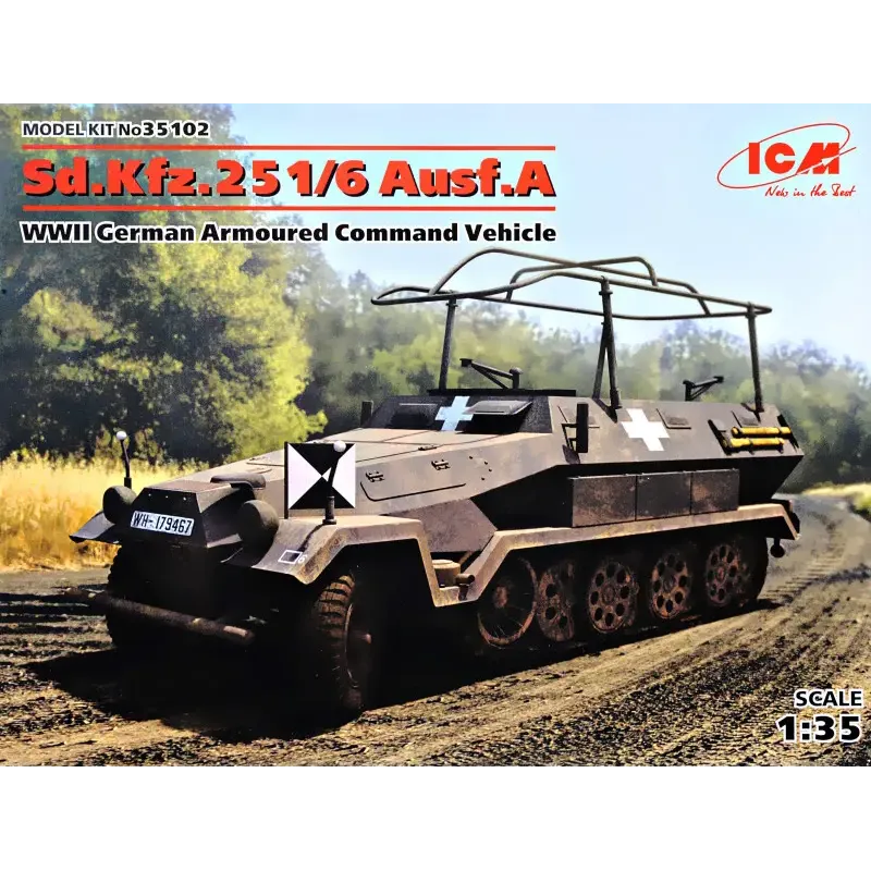 Збірна модель Німецький бронетранспортер Sd.Kfz.251/6 Ausf.A (ICM 35102)