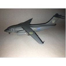 Украинский ближнемагистральный транспортный самолет Ан-178 ВВС Украины голубой "02"