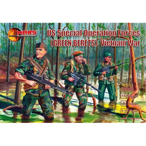 Фигуры и миниатюры Войска спецназа США (Зеленые береты), вьетнамская война 1:32