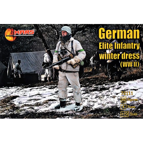 Фигуры и миниатюры Немецкая элитная дивизия (зимняя одежда), 2 МВ 1:72