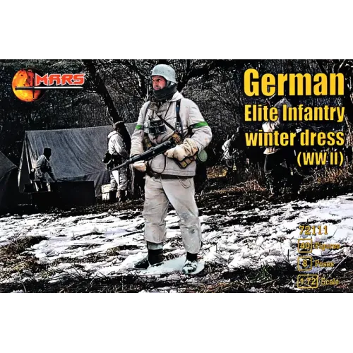 Фігури та мініатюри Немецкая элитная дивизия (зимняя одежда), 2 МВ 1:72