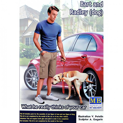 Фігури та мініатюри Что он действительно думает о вашей машине. Барт и Рэдли (собака)