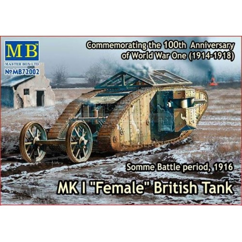 Бронетехника и артиллерия Британский танк Mk I "Female"